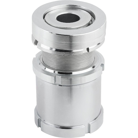 Kipp Levelling Element With Spherical Levelling, With Locknut, D1=M20X1, D=9, D2=32, Carbon Steel K0119.1408